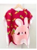 Kids Bunny Patterned Hoodie Towel